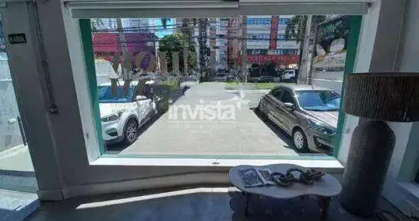 Ponto comercial para alugar no Gonzaga, Santos 