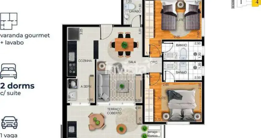 Apartamento à venda no bairro Aparecida