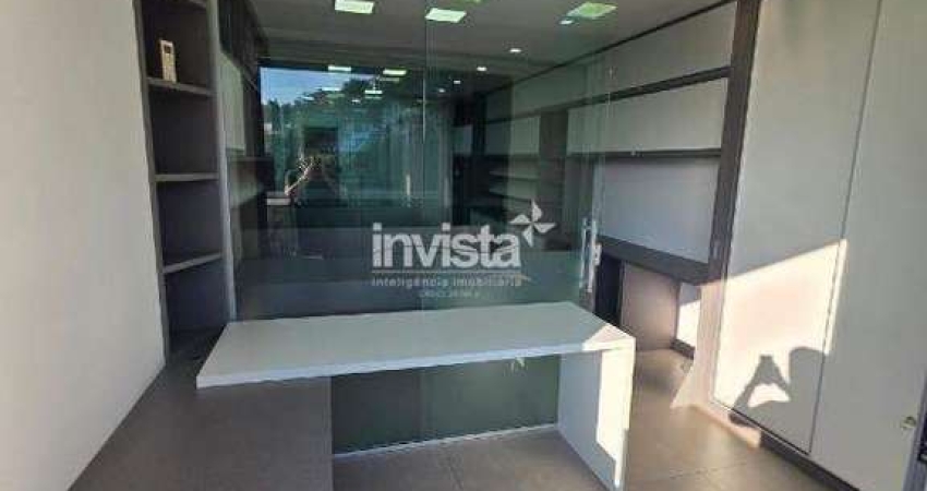 Sala Comercial com 40m² MOBILIADA no Valongo em Santos