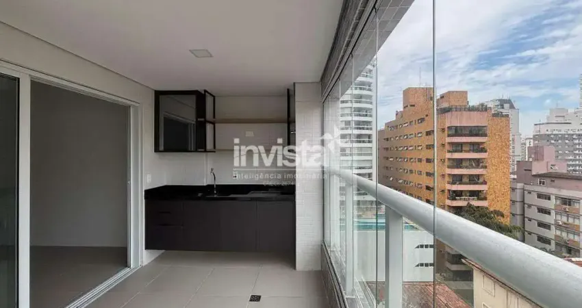 Apartamento com 2 quartos para alugar no Boqueirão, Santos 
