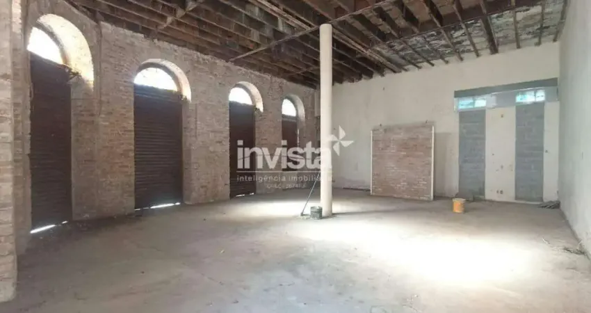 Ponto Comercial / Loja para Alugar de ESQUINA em avenida no Centro de Santos