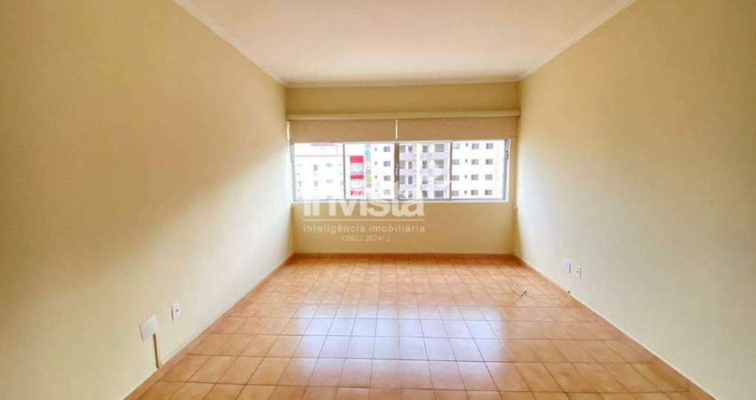 Apartamento com 2 quartos para alugar no Embaré, Santos 