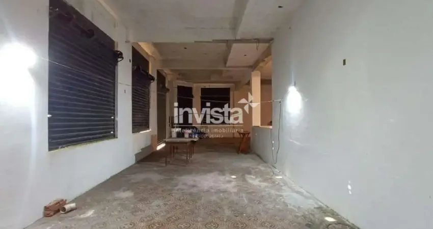 Ponto Comercial / Loja de ESQUINA na região do Valongo a mais movimentada do Centro Histórico de Santos