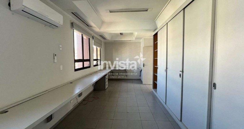 Sala comercial para alugar no Gonzaga, Santos 