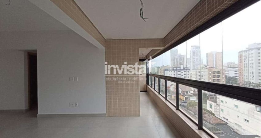 Apartamento 2 Dormitórios com 1 suíte e Varanda integrada na Ponta da Praia em Santos