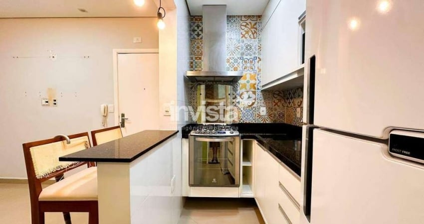 Apartamento com 1 quarto para alugar no Embaré, Santos 