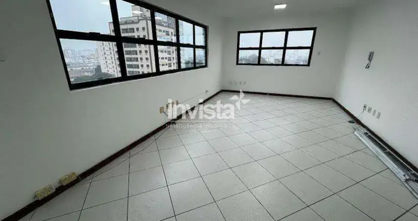 Sala comercial para alugar na Aparecida, Santos 