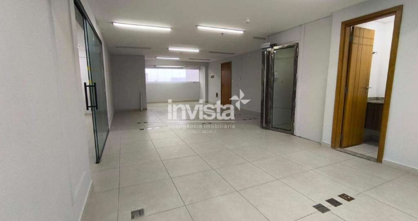 Sala Comercial para Alugar na Vila Mathias em Santos