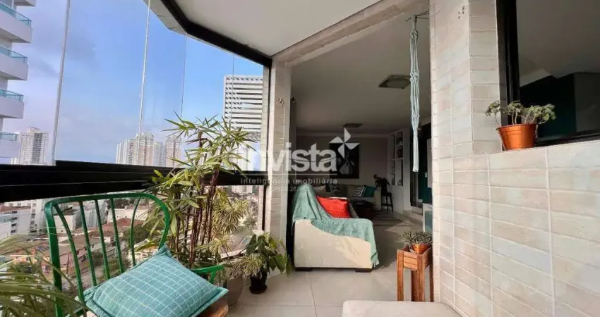 Apartamento com 4 quartos à venda no Ponta da Praia, Santos 
