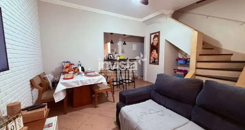 Casa com 2 quartos à venda no Macuco, Santos 