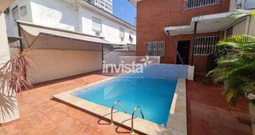 Casa com 4 quartos para alugar no Embaré, Santos 