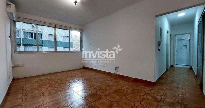 Locação disponível dois dormitórios na praia do boqueirão em Santos