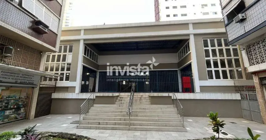 Ponto comercial para alugar no Gonzaga, Santos 