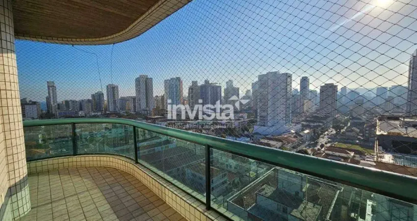 Apartamento com 3 quartos para alugar no Embaré, Santos 