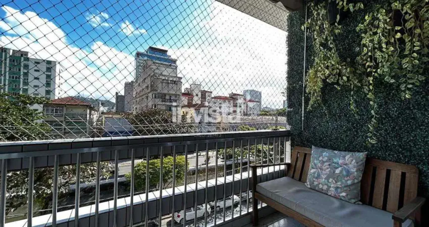 Apartamento com 3 quartos para alugar no Boqueirão, Santos 