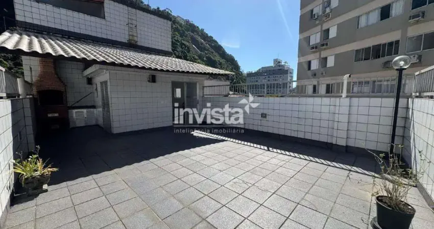 Cobertura com 2 quartos para alugar no Marapé, Santos 