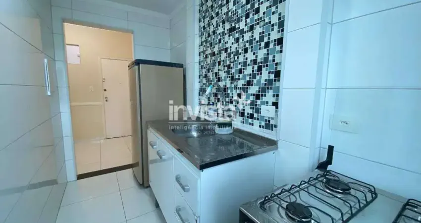 Semi mobiliado de um dormitório de frente a praia no josé menino