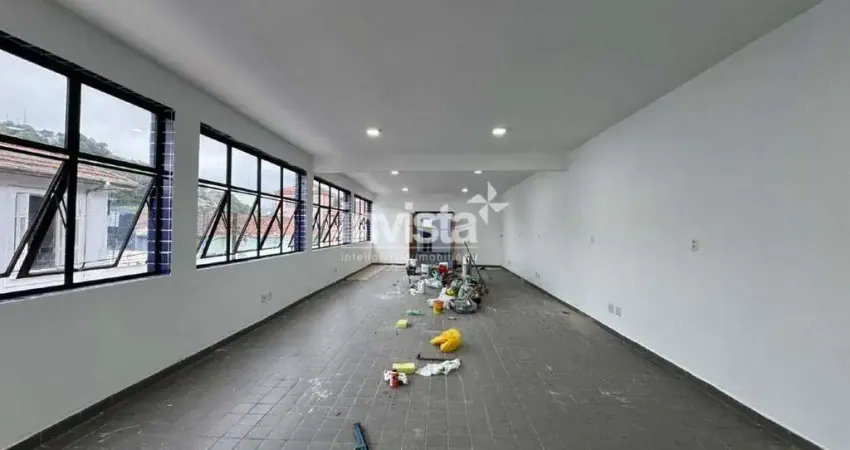 Sala comercial para alugar com 260 m² no bairro da vila mathias em santos