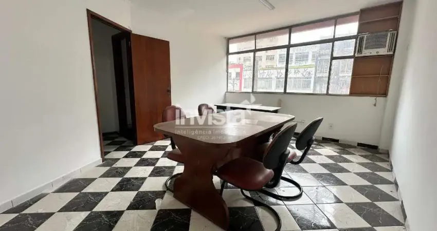 Sala comercial para alugar no Centro, Santos 