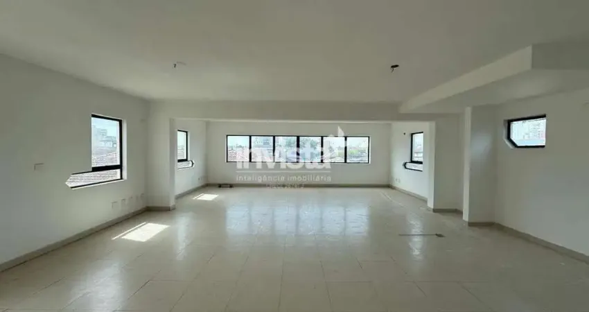 Sala comercial para alugar no bairro da vila mathias na avenida ana costa em santos