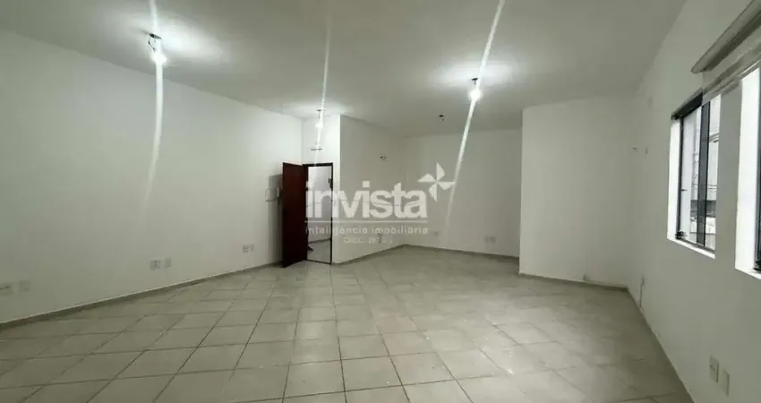 Sala comercial para alugar na Vila Mathias, Santos 