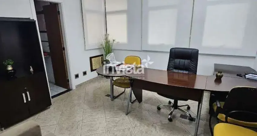 Sala comercial para alugar na Vila Nova, Santos