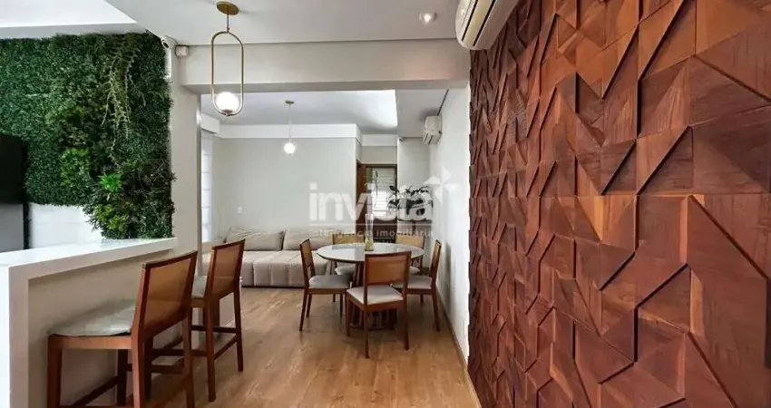 Apartamento residencial desocupado para aluguel no gonzaga, santos – 87 m²