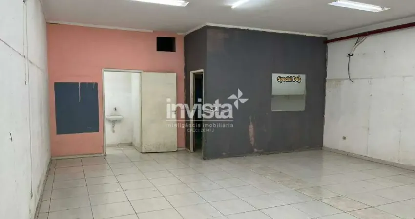 Ponto comercial para alugar na Vila Mathias, Santos