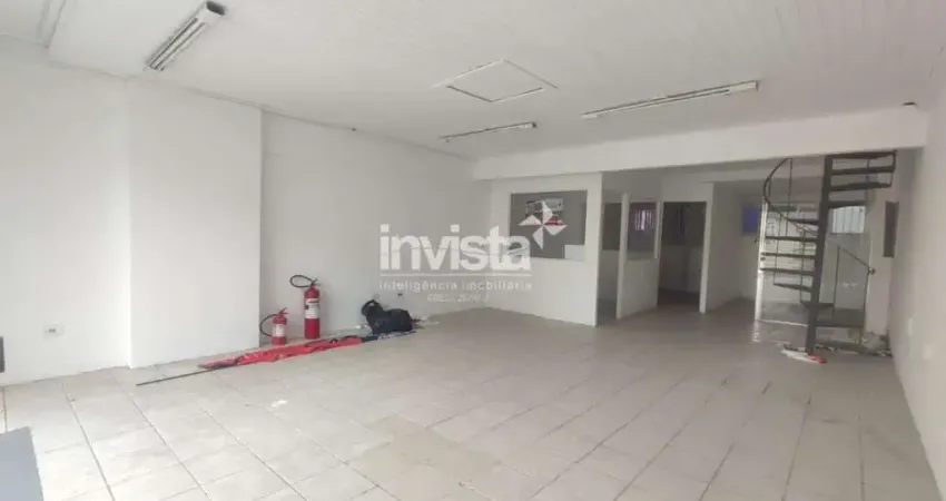 Sala comercial térrea para aluguel - centro, santos (100 m²)