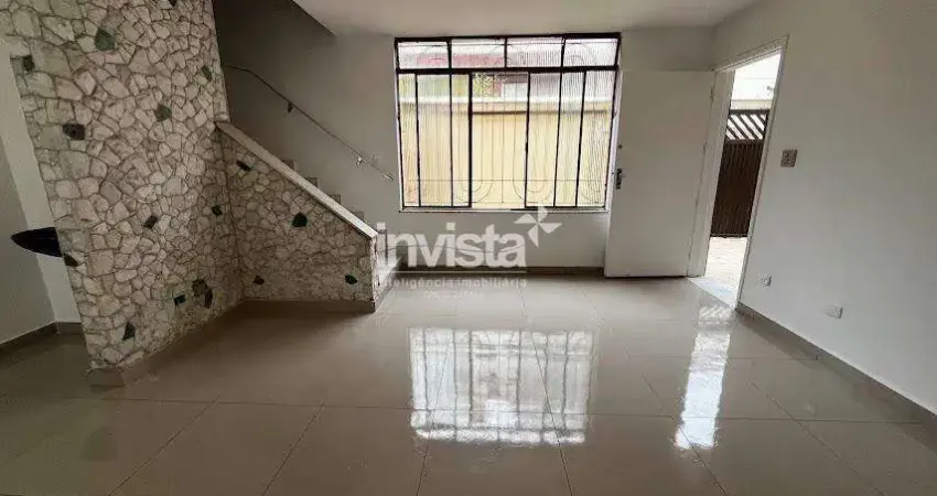 Casa com 3 quartos para alugar no Campo Grande, Santos 