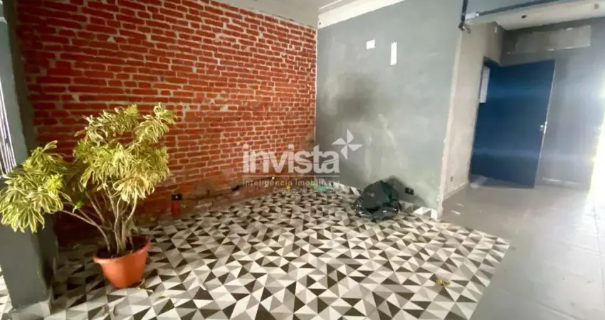 Ponto comercial para alugar no Gonzaga, Santos