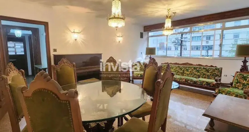 Apartamento com 3 quartos para alugar no Gonzaga, Santos