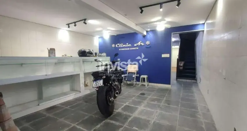 Ponto comercial para alugar na Vila Mathias, Santos