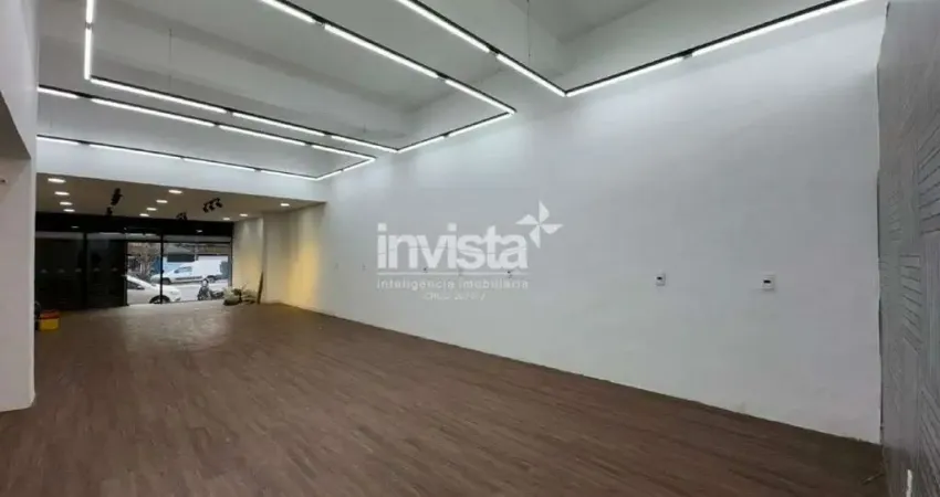 Ponto comercial / loja para alugar frente rua com 150 m² na avenida pedro lessa em santos