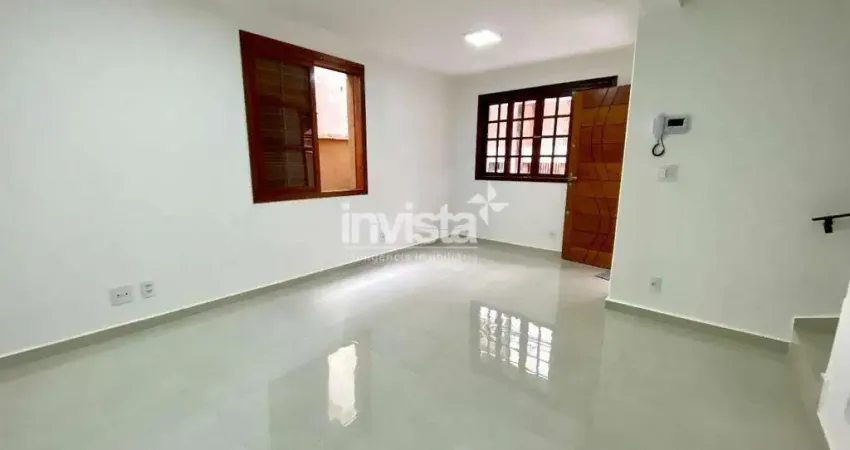 Casa com 3 quartos para alugar no Embaré, Santos