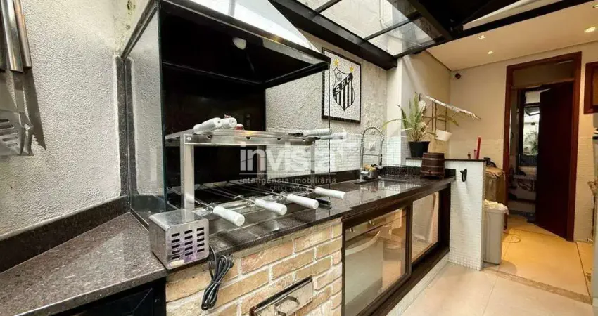 Apartamento residencial à venda em ponta da praia, santos – 153 m², 3 quartos (2 suítes)