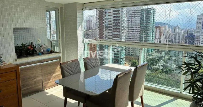 Apartamento com 3 quartos à venda no Boqueirão, Santos