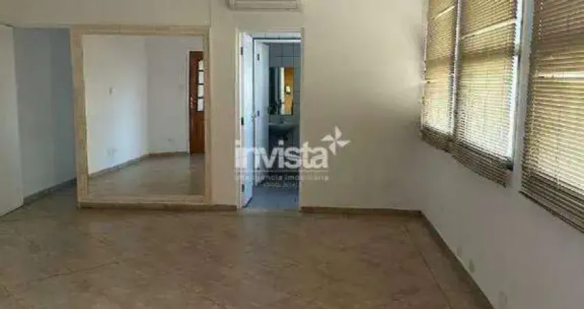 Sala comercial para alugar no Gonzaga, Santos 