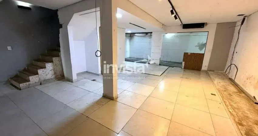 Ponto comercial para alugar no Embaré, Santos