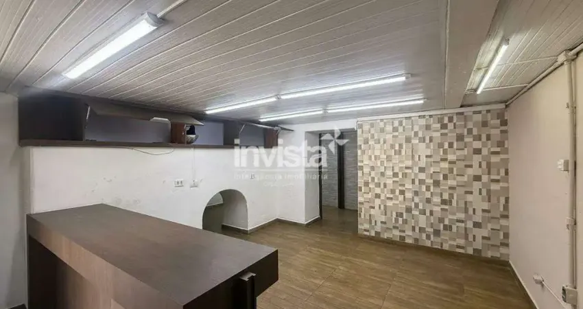 Ponto comercial para alugar na Vila Mathias, Santos 
