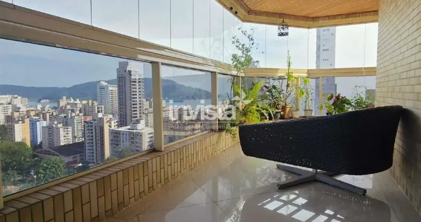 Apartamento com 4 quartos para alugar no Embaré, Santos