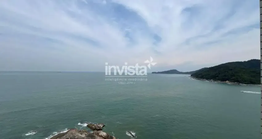 Apartamento 3 dormitórios na ilha porchat (frente) com vista mar – financia/permuta