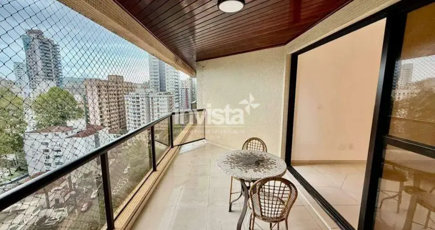 Apartamento com 3 quartos para alugar no Embaré, Santos 