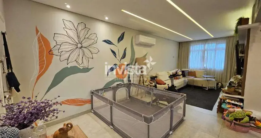 Apartamento 2 dormitórios com suíte, 88,40 m², vila belmiro – santos