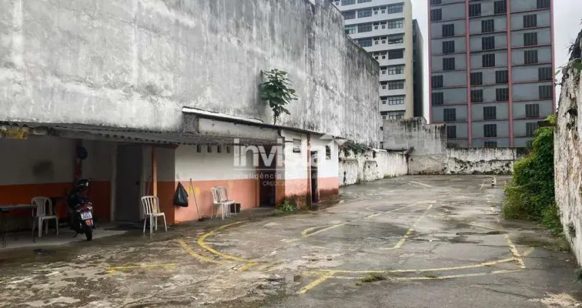 Terreno com 685m² para alugar na rua general camara no centro de santos