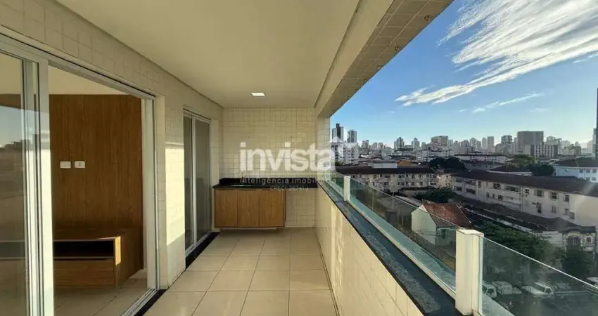 Apartamento com 2 quartos para alugar no Macuco, Santos 