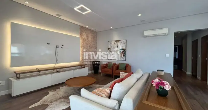 Apartamento com 3 quartos para alugar no Boqueirão, Santos 