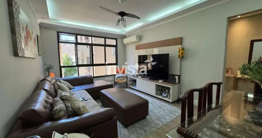 Apartamento com 3 quartos à venda no Gonzaga, Santos