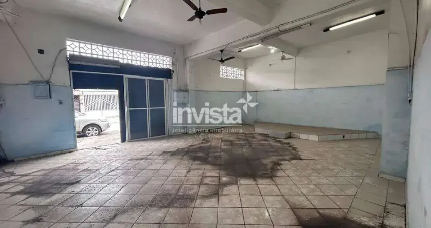 Ponto comercial para alugar no Macuco, Santos
