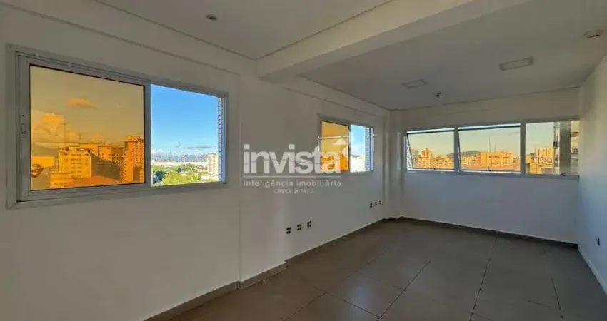 Sala comercial para alugar no Embaré, Santos 